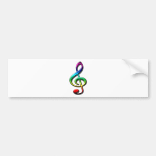 Muziekkaarten en -stickers bumpersticker (Voorkant)