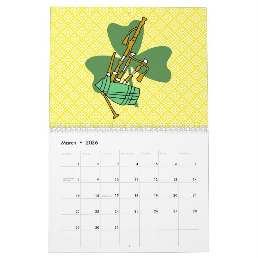 Muziekkalender Kalender (Mar 2026)