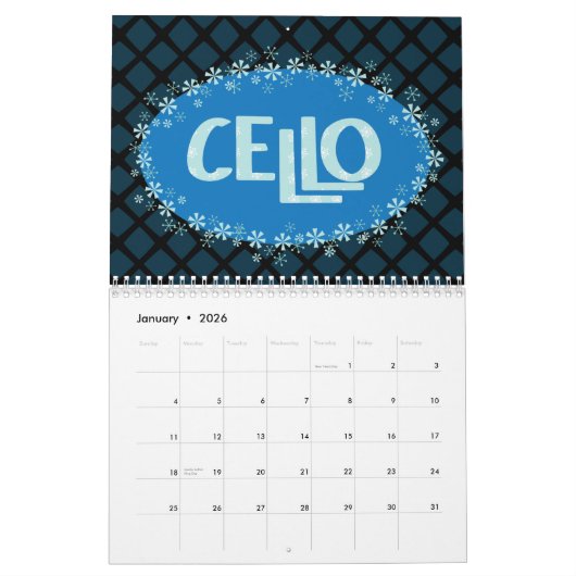 Muziekkalender Kalender (Jan 2026)