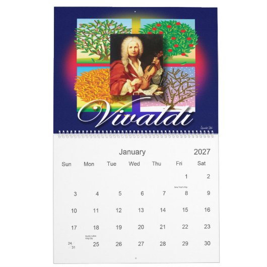 MUZIEKKALENDERR KALENDER (Jan 2027)