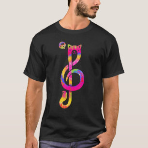 Muziekkat Muzieknoot Symbool Kat Muzieknoot Kat 1 T-shirt