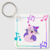 Muziekkat Sleutelhanger (Voorkant)