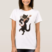 Muziekkat T-shirt (Voorkant)