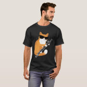 Muziekkat Zonnebrillen Bassonist Muzikant Basson T-shirt (Voorkant volledig)