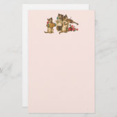 Muziekkatten Briefpapier (Voorkant / Achterkant)