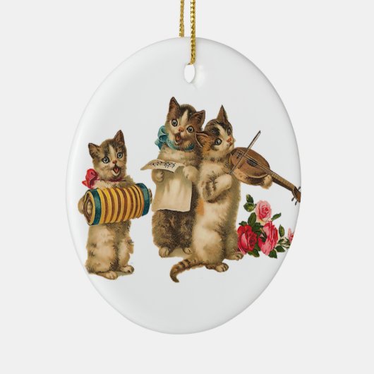 Muziekkatten Keramisch Ornament (Rechts)