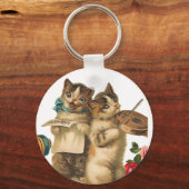Muziekkatten Sleutelhanger (Voorkant)