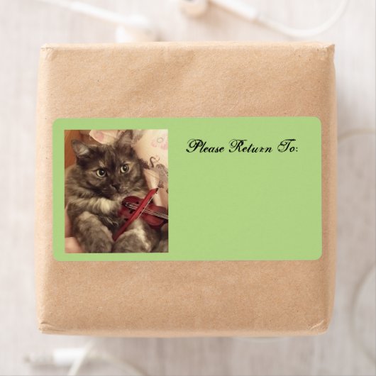 Muziekkattenlabel van RoseWrites Etiket (Insitu)