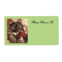 Muziekkattenlabel van RoseWrites Etiket