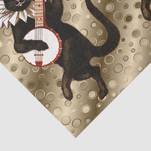  muziekkattenpapier tissuepapier (Detail)