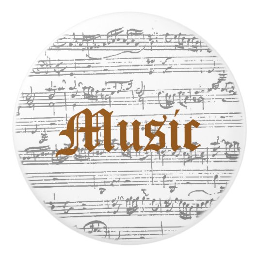 Muziekkeramische aantrekkingskracht keramische knop (Voorkant)