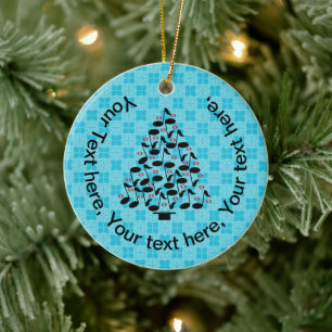Muziekkerstboom Keramisch Ornament