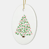 Muziekkerstboom Keramisch Ornament (Links)