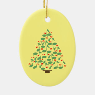 Muziekkerstboom Keramisch Ornament
