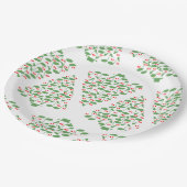 Muziekkerstboom Papieren Bordje (Gekanteld)