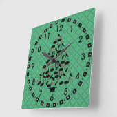 Muziekkerstboom Vierkante Klok (Hoek)