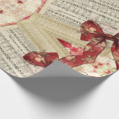 Muziekkerstpapier Cadeaupapier (Hoek)