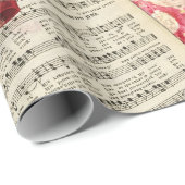 Muziekkerstpapier Cadeaupapier (Rol Hoek)