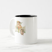 muziekkerubs tweekleurige koffiemok (Voorkant links)