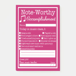 Muziekklasse-studentenherkenning Post-it® Notes