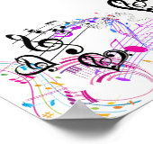 Muziekkleuren en -notities voor Poster van waarde (Hoek)