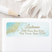 Muziekknuppel Mitzvah Adres Etiket (Insitu)