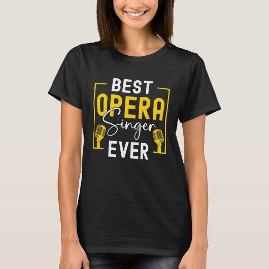 Muziekkoor Opera Singer 4 T-shirt (Voorkant)