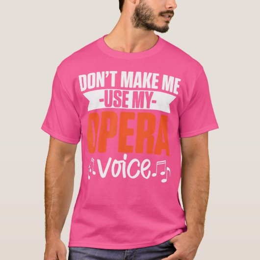 Muziekkoor Operazanger T-shirt (Voorkant)