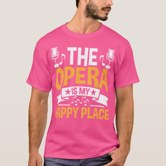 Muziekkoor Operazanger T-shirt (Voorkant)
