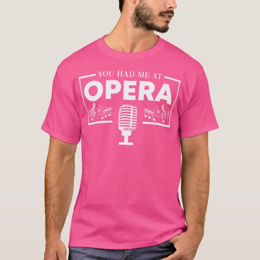Muziekkoor Operazanger T-shirt (Voorkant)