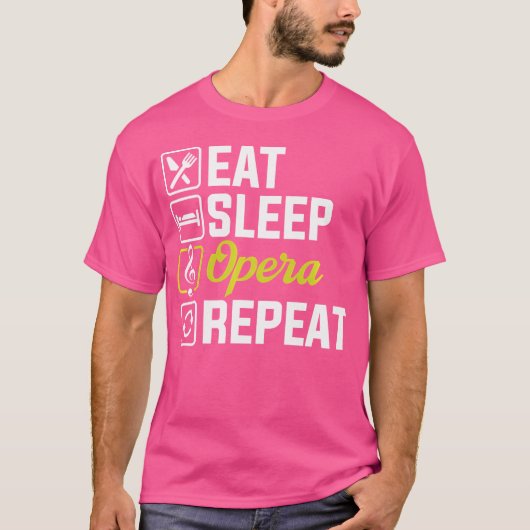 Muziekkoor Operazanger T-shirt (Voorkant)