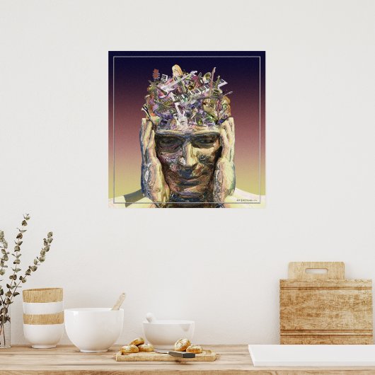 Muziekkop Poster (Keuken)