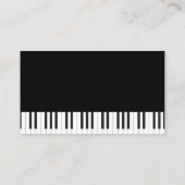 Muziekkoptelefoon | Toetsenbord Visitekaartje (Achterkant)