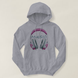 Muziekkoptelefoon voor meisjes hoodie