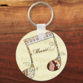 Muziekkunst 2 sleutelhanger (Voorkant)