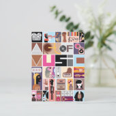 Muziekkunst Briefkaart (Staand voorkant)