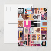 Muziekkunst Briefkaart (Voorkant / Achterkant)