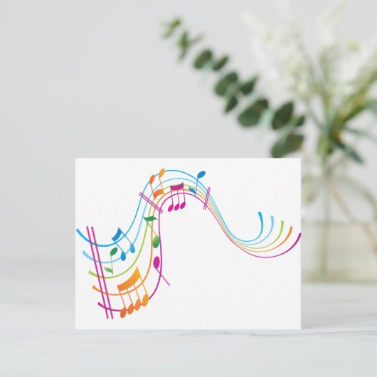 Muziekkunst Briefkaart (Staand voorkant)