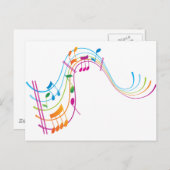 Muziekkunst Briefkaart (Voorkant / Achterkant)