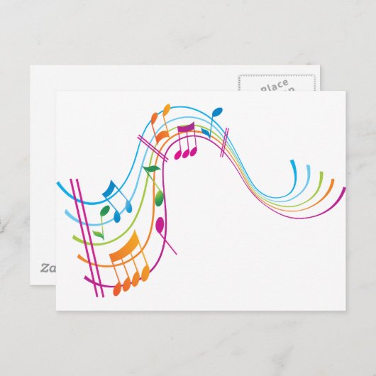 Muziekkunst Briefkaart (Voorkant / Achterkant)