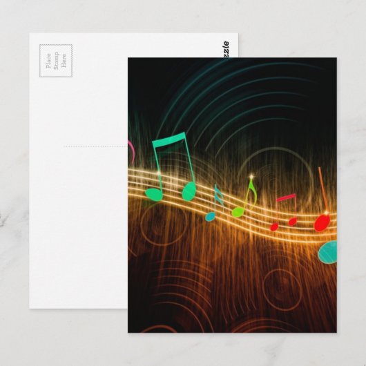 Muziekkunst Briefkaart (Voorkant / Achterkant)