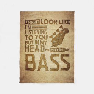 Muziekkunst die ik naar je luister fleece deken