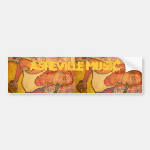 muziekkunst in asheville bumpersticker