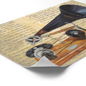 Muziekkunst met Antiek telefoongesprekken Poster (Hoek)