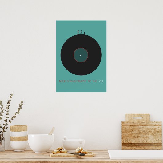 Muziekkunst Poster (Keuken)
