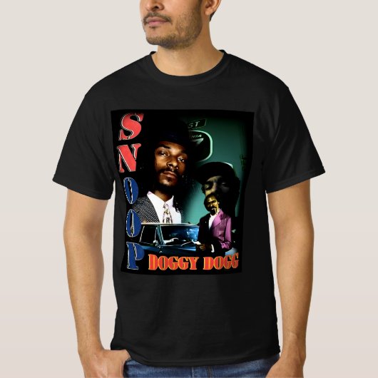 Muziekkunst van Snoop Dog T-shirt (Voorkant)