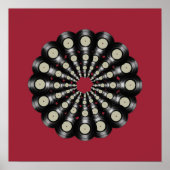 muziekkunstdecor / vinylrecords poster (Voorkant)