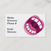 Muziekkunstenaar Funny Pink en White Visitekaartje (Voorkant)