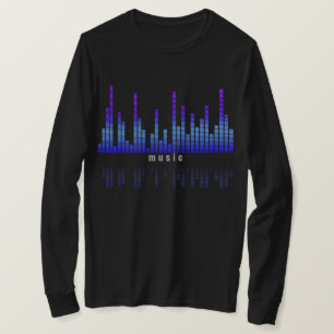Muziekkwalificator op Mannen met lange basishoes T-shirt