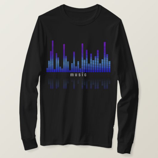 Muziekkwalificator op Mannen met lange basishoes T-shirt (Design voorkant)